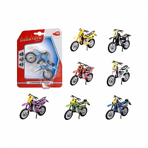 Кроссовый мотоцикл, 12 см., 8 видов (Dickie, 3341004)